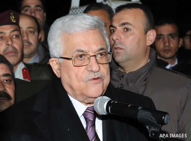 Palestinian President Mahmoud Abbas, speaks during mark the 47th anniversary of Palestinian revolution and the establishing of Fatah movement, in the West Bank city of Ramallah on December 31, 2011. Photo by Mufeed Abu H...