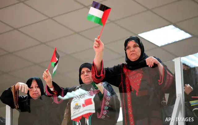 Palestinian Prime Minister in Gaza Strip, Ismail Haniyah, (not seen) gestures as he speaks in front of Bahraini officials and citizens in the Bahraini capital of Manama on Feb.05, 2012. Photo by Mohammed Al-Ostaz