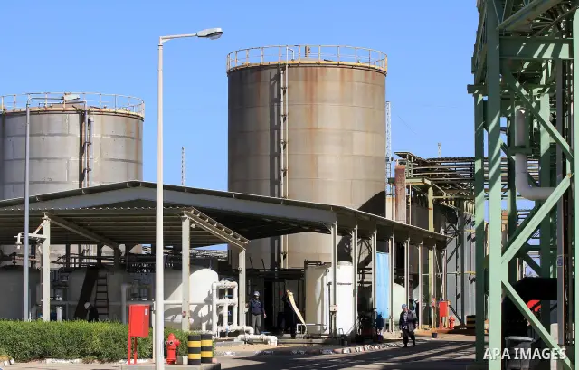 the power plant that generates electricity in Al-Nusirat in the central Gaza Strip, on 11 February 2012. The Gaza Energy Authority announced on 09 February that if fuel doesn't enter the coastal enclave within 72 hours t...