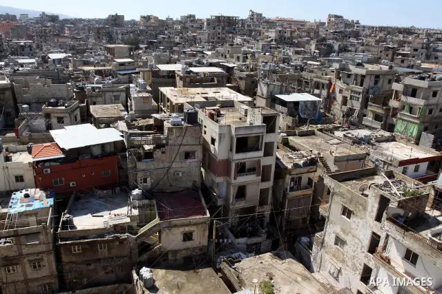 General view of one of the most poor regions at Burj al-Barajneh Palestinian refugee camp in Beirut, in Lebanon, March 5, 2012. About 25,000 person live in this poor refugee camp who face hard and difficult life. Photo b...