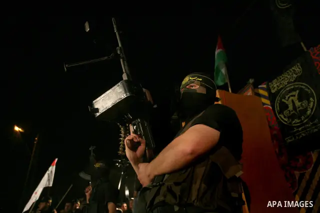 A Palestinian Islamic Jihad militant is seen in Gaza City on 13 March 2012. A fragile truce appeared to be taking hold Tuesday between Israel and Palestinian militias in the Gaza Strip, ending four days of fierce tit-for...