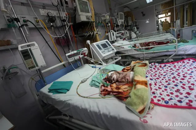 Premature babies receive treatment in the Rantisi hospital for children in Gaza City on Mar. 21, 2012 as the hospital suffer from running out of fuel. Palestinian Ministry of Health in Gaza, calls for the Arab States and...