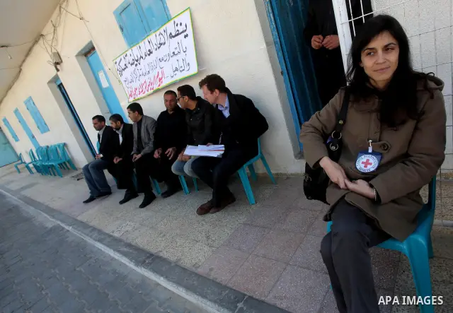 Palestinian prisoners enjoy in a Hamas-run jail during "entertainment Day" by Supervision of the Red Cross in Gaza City on Mar. 22, 2012. Photo by Ashraf Amra
