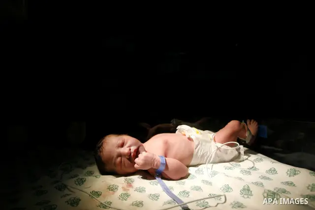 Premature babies receive treatment in Al Emarati hospital for children in Rafah on the southern Gaza Strip on Mar. 24, 2012 as the hospital suffer from running out of fuel. Palestinian Ministry of Health in Gaza, calls f...