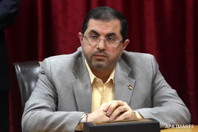 Palestinian Minister of Health, Bassem Naim, meets with citizens call to travel to abroad for treatment, in Gaza city, on Apr. 02, 2012. Photo by Mohammed Asad