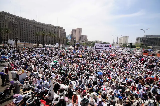 CAIRO, May 4, 2012 Egyptians protest against the ruling military council in Cairo, Egypt, on May 4, 2012. Thousands of Egyptians on Friday flocked to the Tahrir square in downtown the capital Cairo, demanding the ruling...
