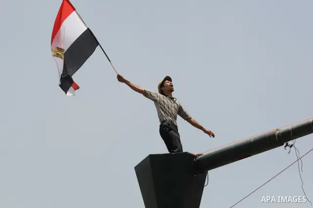 May 4, 2012 - Cairo, Egypt - Egyptians protest during the 'Final Friday' march against Military Rule in Tahrir Square on May 4, 2012. The 'Final Friday' protests were called after a week of street battles near the Minist...