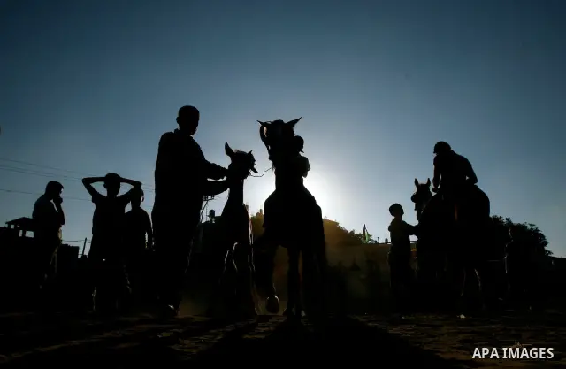 Palestinian children are seen during a Hamas rally ahead of Nakba, in Rafah refugee camp, Gaza City, 11 May 2012. Palestinians mark the 64rd anniversary of 'Nakba', or catastrophe, in reference to the creation of the sta...