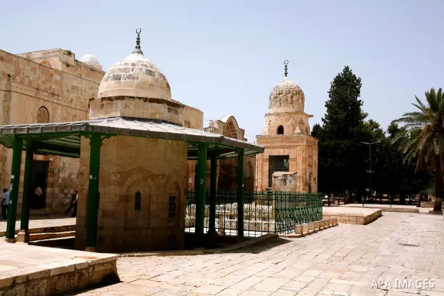 A view of Jerusalem's Old City with the Dome of the Rock Mosque near Al-Aqsa Mosque compound, Islam's third holiest site, in Jerusalem's Old City on May. 23, 2012. Photo by Mahfouz Abu Turk