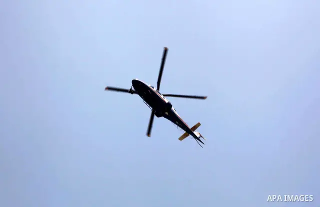 Egyptian helicopter fly in the sky of the Cairo city during second day of the first round of Egypt's presidential elections in Cairo, Egypt, 24 May 2012. Media reports quoting state-television and observers said that far...