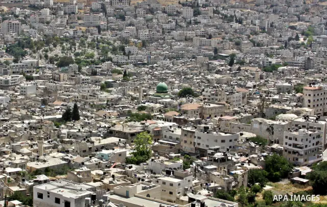 General view of the Old City in the West Bank in Nablus, on May 26,2012 .Photo by Nedal Shtieh.