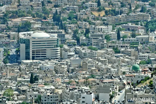 General view of the Old City in the West Bank in Nablus, on May 26,2012 .Photo by Nedal Shtieh.