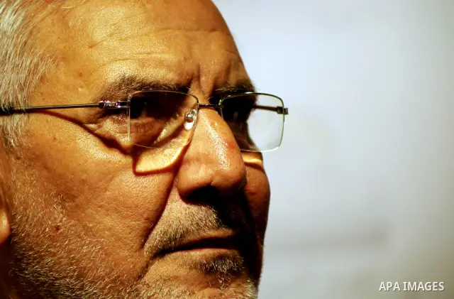 Egyptian presidential candidate Abdel-Moneim Abolfotoh speaks at a press conference in Cairo, Egypt, Monday, May 28, 2012. Three top candidates in Egypt's presidential race have filed appeals to the election commission,...