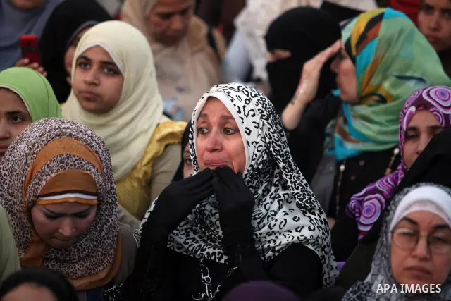 Egyptian protesters shout slogans against former President Hosni Mubarak and his aides during a fourth day of protests, in Tahrir square, Cairo, Egypt, 05 June 2012. Demonstrators gathered in Cairo's Tahrir Square, focal...