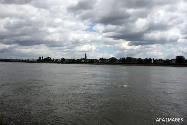 A general view for the River Rhine near the city of Bonn in Germany on 15 June 2012. The Rhine is one of the longest and most important rivers in Europe. It runs for over 1,232 km .Rhine flows through six countries -Swit...