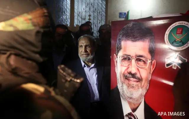 Palestinian Hamas leader, Mahmoud al-Zahar receives congratulations, after the Egyptian Presidential election committee announced Mohamed Morsi as victor. The Muslim Brotherhood's Mohammed Morsi became Egypt's first free...