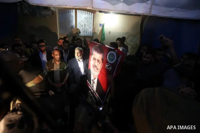 Palestinian Hamas leader, Mahmoud al-Zahar receives congratulations, after the Egyptian Presidential election committee announced Mohamed Morsi as victor. The Muslim Brotherhood's Mohammed Morsi became Egypt's first free...