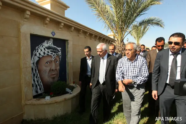 Palestinian Prime Minister, Salam Fayyad attends the opening of several centers in Hebron, in the West Bank of Hebron on June 24, 2012. Photo by Mahmoud Hrebat