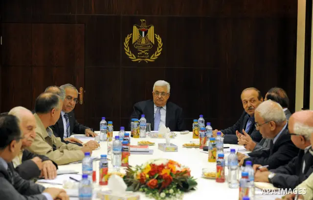 Palestinian President, Mahmoud Abbas (Abu Mazen)during a meeting with the Executive Committee, in the West Bank city of Ramallah on June,30, 2012. Photo by Thaer Ganaim