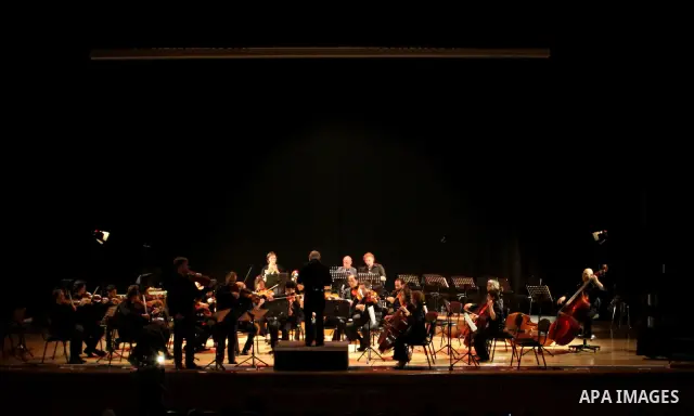Europe and America musicians band during their presentation at Al Najah University in Nablus in the West Bank, on July, 02 2012. Photo by Nedal Eshtayah
