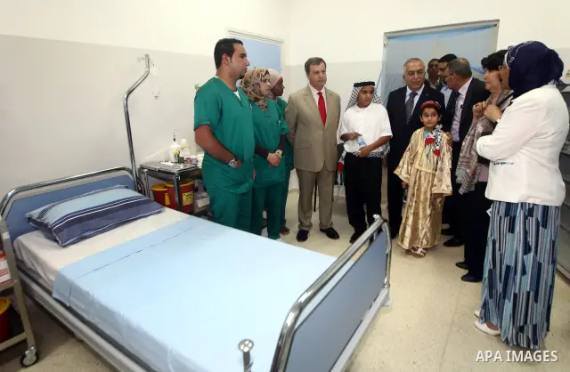Palestinian Prime Minister Salam Fayyad during the opening of the care for the elderly Center "House of Grandparents", in the West Bank city of Jerico, on 04 July 2012. Photo by Mustafa Abu dayeh