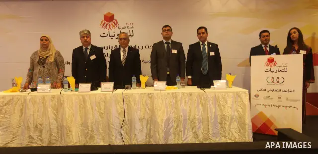 Palestinian Prime Minister, Salam Fayyad, participates at the second Conference Cooperative, in the West Bank city of Ramallah, on July 07. 07.2012. Photo by Mustafa Abu Dayeh
