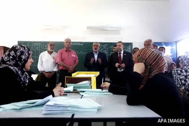 Palestinian Prime Minister in Gaza Ismail Haniyeh attends the opening of a new school in Zaytoon neighborhood Gaza city on 08 July 2012. A Palestinian official says Gaza's prime minister will head to Cairo within the nex...