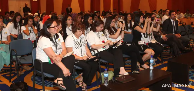 Palestinian Prime Minister, Salam Fayyad participate at the first expatriate Palestinian youth in the West Bank city of Bethlehem, on July, 14, 2012. Photo by Mustafa Abu Dayeh