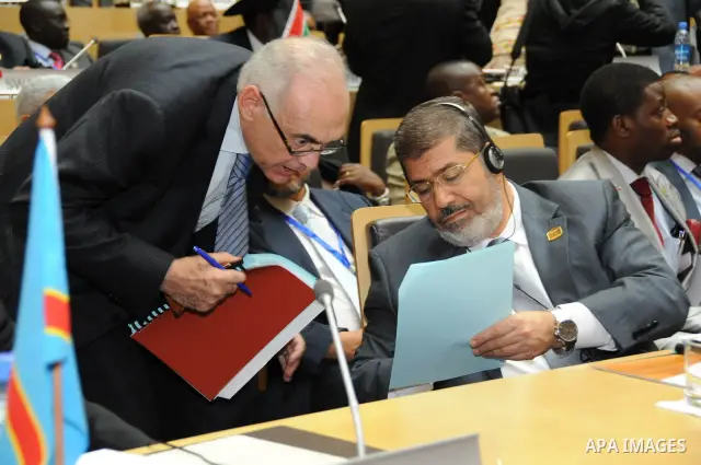 Egpytian President Mohamed Morsi attending the opening of the 19th Ordinary Session of the Assembly of the African Union (AU) in Addis Ababa, Ethiopia, 15 July 2012. Egyptian President Morsi arrived on 15 July in Addis A...