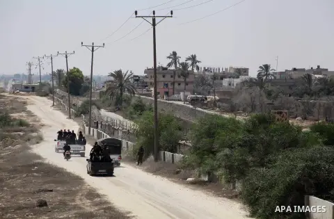 Palestinians Hamas security guard on duty on the border between Egypt and Gaza strip in Rafah town southern Gaza strip on, 06 August 2012. Reports state that at least five gunmen were killed after they tried to infiltrat...