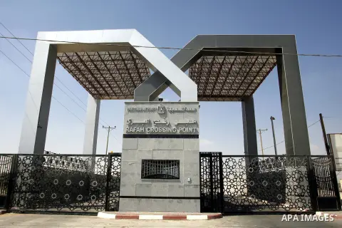 General view outside the Rafah border crossing between southern Gaza Strip and Egypt, Monday, Aug. 6, 2012. Egypt has closed the terminal, the only gateway for Gaza's people after the deadly attack on its soldiers last n...