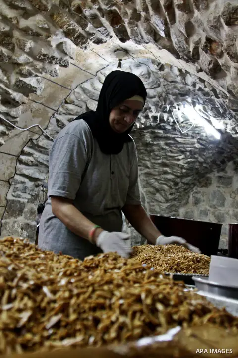 Palestinians prepare meals for distribution to poor families during Ramadan at a charity kitchen in the West Bank city of Nablus 07 August 2012. Muslims from all over the world are observing the holy month of Ramadan whi...