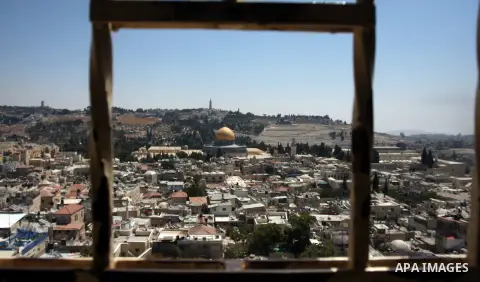 General view shows Jerusalem's Old City and al-Aqsa Mosque compound, Islam's third holiest site, in Jerusalem on Aug 16,2012. Photo by Issam Rimawi