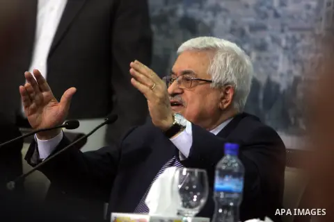President Mahmoud Abbas (Abu Mazen), speaks during press conference to discusses the economic situation in the West Bank and Gaza strip, in the West Bank city of Ramallah on Sep. 08, 2012. Photo by Issam Rimawi