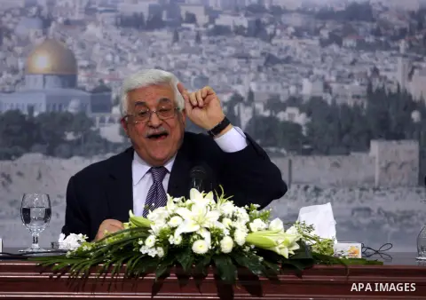 President Mahmoud Abbas (Abu Mazen), speaks during press conference to discusses the economic situation in the West Bank and Gaza strip, in the West Bank city of Ramallah on Sep. 08, 2012. Photo by Issam Rimawi