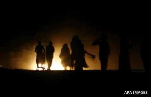 Palestinians walk in the streets of in Rafah in the southern Gaza Strip on Sep. 21, 2012. Gaza Strip is experiencing a major electricity crisis because of a shortage of fuel for the power plant. Photo by Eyad Al Baba