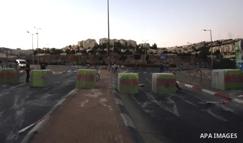 Palestinian children ride their bicycles during closing the roads between the Israeli settlements and the Arab neighborhoods by the Israeli border police in Jerusalem's old city, Sept. 25, 2012. Closes early for Yom Kipp...