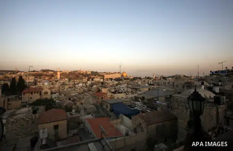 A General view shows the Dome of the Rock mosque at al-Aqsa Mosque compound, Islam's third holiest site, in Jerusalem's Old City on 27 September 2012. Photo by Mahfouz Abu Turk