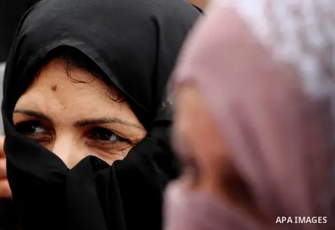 Palestinian women take part in a protest against what they say is frequent attacks on fishermen by the Israeli naval forces, in Gaza City September 30, 2012. Israel confines fishermen within a three-mile fishing zone in...