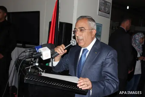 Palestinian Prime Minister visits the Palestine Book Fair Exhibition during the lunch of the exhibition, in the West Bank city of Ramallah , Oct. 11, 2012. The Palestine 8th Book Fair has participated with more than 200...