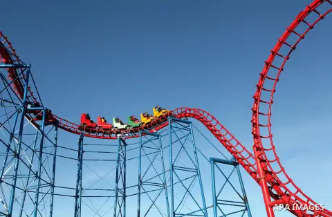 Palestinians enjoy themselves at an amusement park in Gaza City as the Muslim world celebrates the third day of the Eid al-Adha holiday on October 28, 2012. Eid al-Adha or "Feast of the Sacrifice" marks the end of the an...
