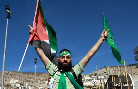 Palestinian Hamas member Hassan Safadi is greeted by his relatives as he arrive in the West Bank city of Nablus after his release from Israeli jail, Monday, Oct. 29, 2012. Hassan reportedly went on an on-and-off hunger s...