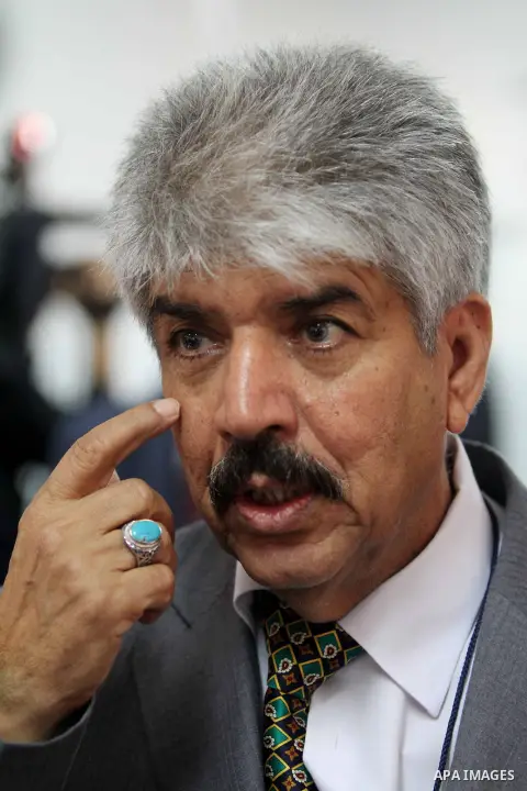 Secretary General of the Royal Charity Organization in the Kingdom of Bahrain, Mustafa al-Sayed visits a UNRWA (United Nations Relief and Works Agency) school financed by Bahrain, in Gaza City, on November 1, 2012. Photo...
