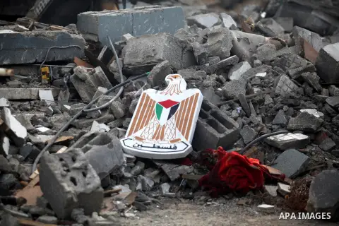Members of the Palestinian police in Gaza participate in a ceremony honoring the killed and wounded of the Palestinian police in Gaza City, on Dec. 11, 2012. Photo by Majdi Fathi