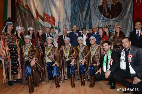 Palestinian President Mahmoud Abbas during a ceremony of the Palestinian embassy in Turkey, 11 December 2012. Photo by Thaer Ganaim