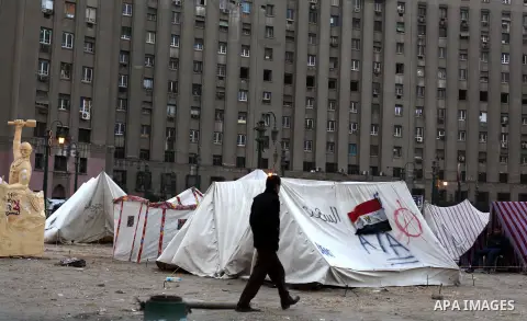 Egyptian protesters oppose President Mohamed Mursi camping at Tahrir Square in Cairo December 20, 2012. Egyptian Islamist groups are planning a mass protest in Alexandria on Friday, a move that will raise tensions a day...
