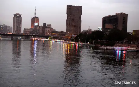 Boats parked waiting for customers on the Nile river, in Cairo, Egypt, Dec. 25, 2012. Boat rides for many Egyptians are part of the nightlife culture. Photo by Ashraf Amra