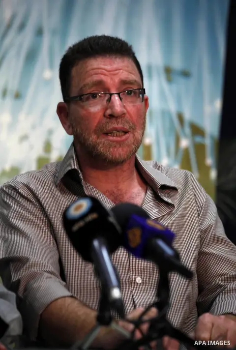 Omar Shalabi, Fatah secretary speaks during a press conference to discuss the settler incursions of Al-Aqsa Mosque in Jerusalem, in July 14, 2013. Photo by Saeed Qaq