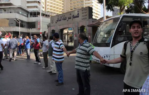 Members of the Muslim Brotherhood and supporters of deposed Egyptian President Mohamed Mursi take part in a rally against Egyptian Minister of Defense Abdel-Fattah al-Sisi, in Cairo, July 15, 2013. The first senior U.S....