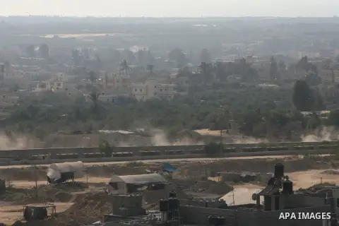 Tents covering entrances to smuggling tunnels along the Gaza-Egypt border, near the southern Gaza Strip town of Rafah on August 24, 2013. Egyptian authorities closed on July 5, 2013. The tunnels are a vital lifeline for...